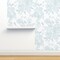 Cottagecore Floral Soft Blue Botanical Garden Bloom Meadow Pastelwildflower Custom Removable Wallpaper by Spoonflower Peel & Stick Wallpaper 2FT Wide